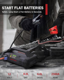 LOKITHOR 2500A 12V CAR JUMP STARTER WITH 150PSI AIR INFLATOR