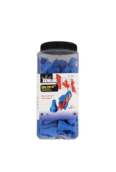 IDEAL CAN-TWIST™ ONE SIZE FITS ALL* WIRE CONNECTORS 175PC JAR