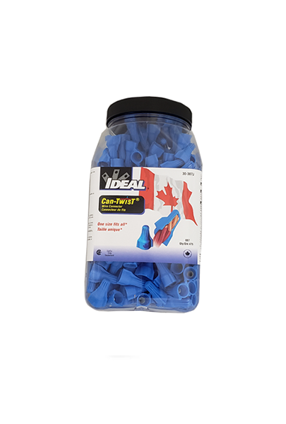 IDEAL CAN-TWIST™ ONE SIZE FITS ALL* WIRE CONNECTORS 475PC JAR