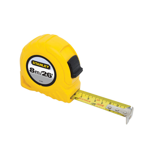 STANLEY MEASURING TAPE 8M METRIC