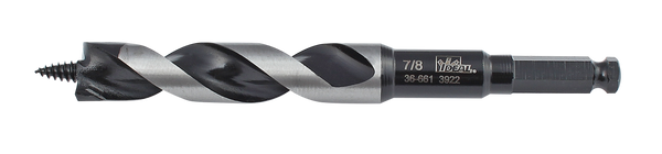 IDEAL DUAL FLUTE SHIP AUGER BIT - 7-1/2" X 7/8"
