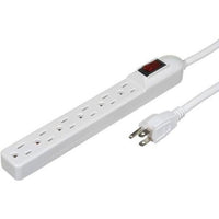 6 OUTLET - 1 SURGE W/3 FT. CORD - WHITE-VISTA-VISTA-Default-Covalin Electrical Supply