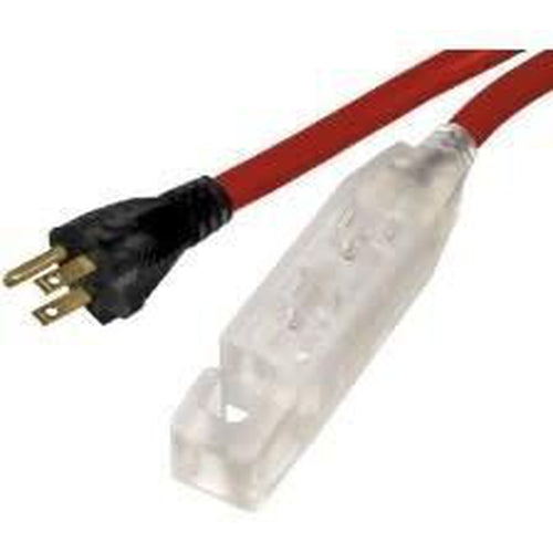 30M OUTDOOR 14/3 SJTW - TRIPLE OUTLET - RED-VISTA-VISTA-Default-Covalin Electrical Supply