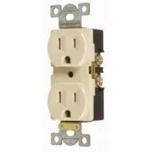15A/125V STANDARD DUPLEX OUTLET - IVORY-VISTA-VISTA-Default-Covalin Electrical Supply
