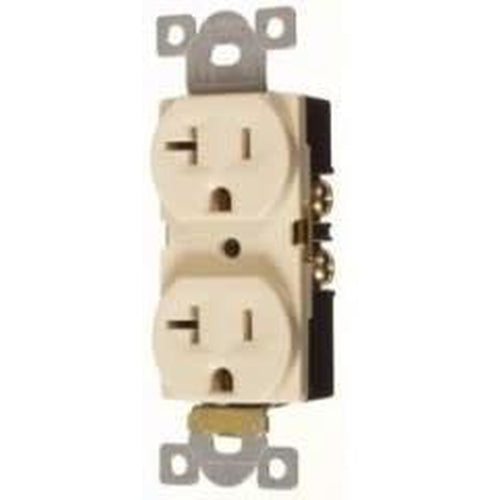 20A/125V STANDARD DUPLEX OUTLET - IVORY-VISTA-VISTA-Default-Covalin Electrical Supply