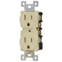 15A TAMPER RESISTANT - DUPLEX OUTLET - IVORY-VISTA-VISTA-Default-Covalin Electrical Supply