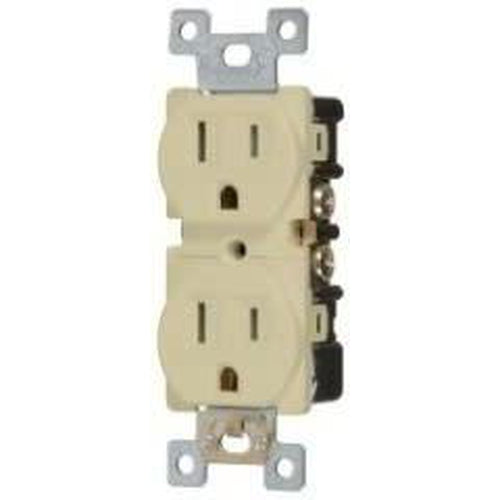 15A TAMPER RESISTANT - DUPLEX OUTLET - IVORY-VISTA-VISTA-Default-Covalin Electrical Supply