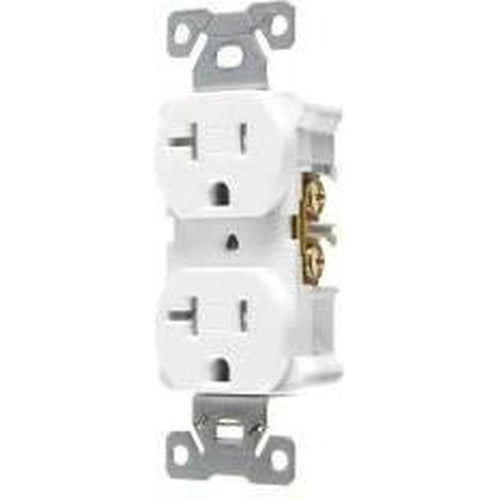 VISTA 20A/125V TAMPER RESISTANT - STANDARD DUPLEX OUTLET - WHITE-VISTA-VISTA-Default-Covalin Electrical Supply