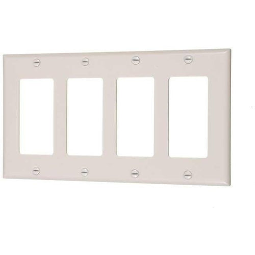 4-GANG DECORATIVE PLATE - IVORY-VISTA-VISTA-Default-Covalin Electrical Supply