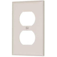 DUPLEX OUTLET PLATE - SINGLE - IVORY-VISTA-VISTA-Default-Covalin Electrical Supply