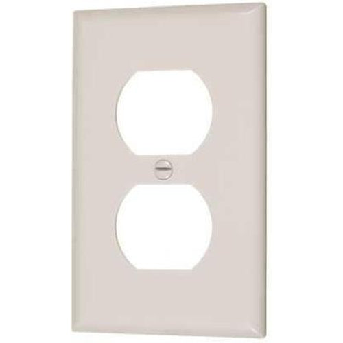 DUPLEX OUTLET PLATE - SINGLE - IVORY-VISTA-VISTA-Default-Covalin Electrical Supply