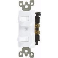 15A COMBINATION DUAL TOGGLE SWITCHES - S.P. - WHITE-VISTA-VISTA-Default-Covalin Electrical Supply