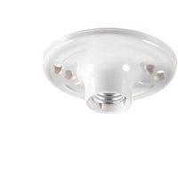 PLASTIC CEILING LAMPHOLDER, KEYLESS WITH LEADS - WHITE-VISTA-VISTA-Default-Covalin Electrical Supply