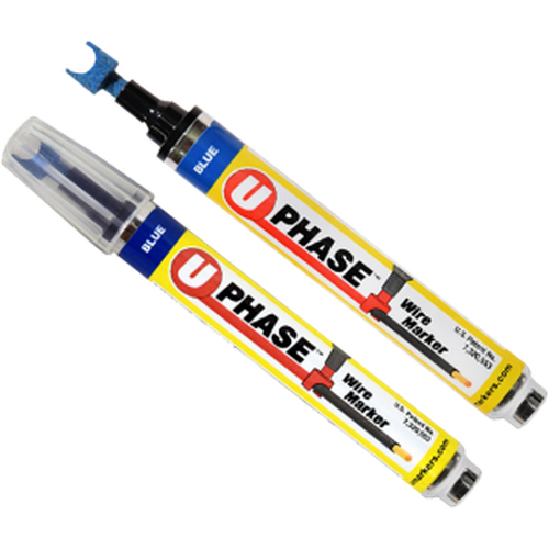 U PHASE MARKER 4 COLOR-1EA: BLUE, RED, WHITE, & GREEN-RACKATIERS-RACKATIERS-Default-Covalin Electrical Supply