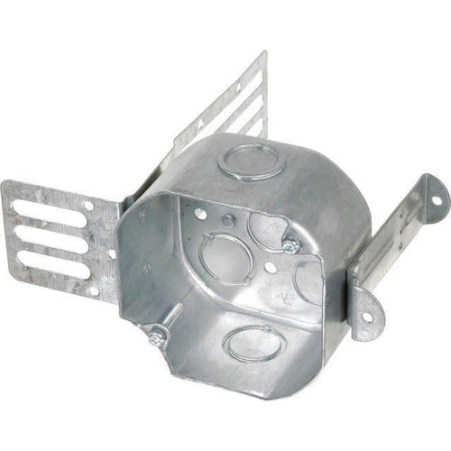 54171-KSSX 2-1/8 DEEP OCTAGON BOX WITH WRAP AROUND BRACKET-ORTECH-CROWN DISTRIBUTION-Default-Covalin Electrical Supply