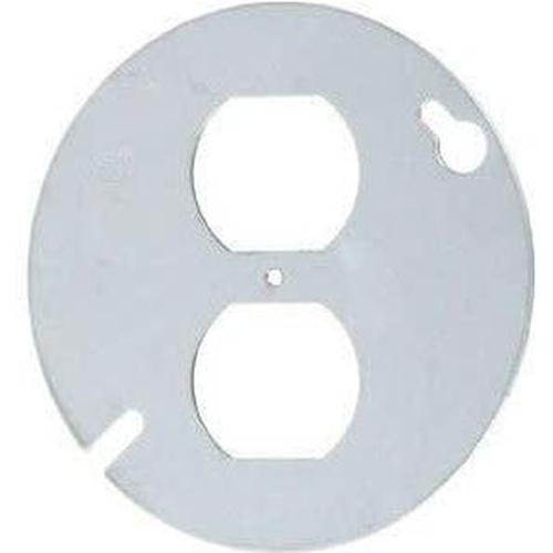 54C65 - 4 ROUND COVER - DUPLEX RECEPTACLE – Covalin Electrical Supply