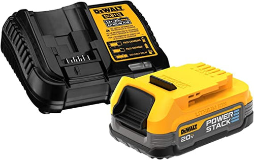 DEWALT 20V MAX* STARTER KIT WITH POWERSTACK™ COMPACT BATTERY AND CHARGER (DCBP034C)
