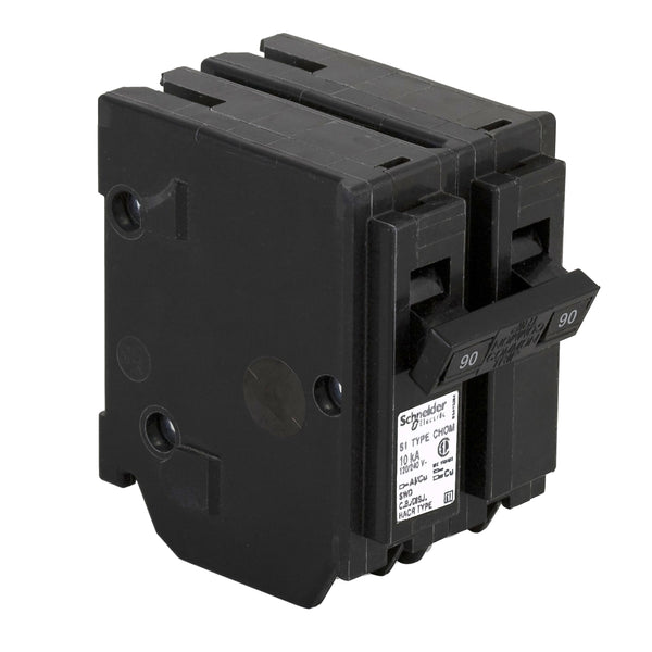 SCHNEIDER ELECTRIC HOMELINE 2 POLE 90A CIRCUIT BREAKER CHOM290