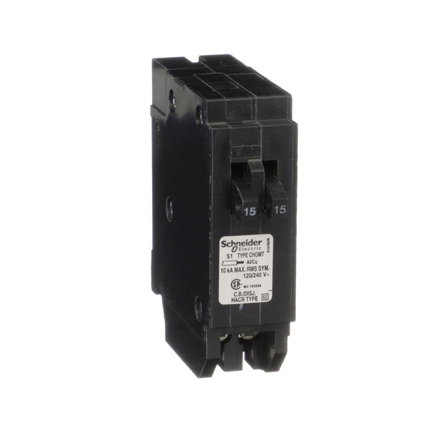 SCHNEIDER ELECTRIC HOMELINE TANDEM 15A/15A CIRCUIT BREAKER CHOMT1515