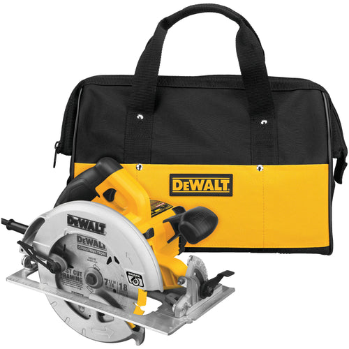 DEWALT 7-1/4" LIGHT WEIGHT CIRCULAR SAW WITH ELECTRIC BRAKE 15 AMP W/ BAG