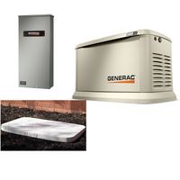 14KW GENERATOR W/16CCT TRANSFER PANEL WITH GENPAD