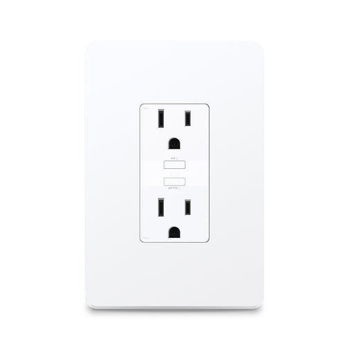 TP LINK KASA SMART WI-FI POWER RECEPTACLE, 2-SOCKETS