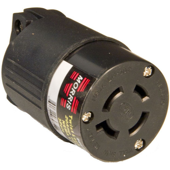 MORRIS FEMALE 30A 120V/240V 3 POLE 4 WIRE TWIST LOCK CORD END CONNECTOR