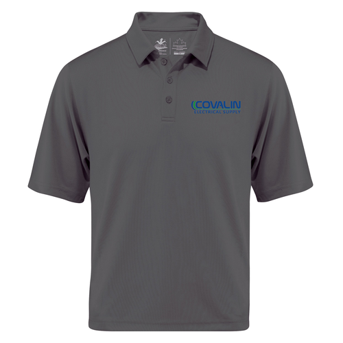 GREY COVALIN SHORT SLEEVE POLO SHIRT