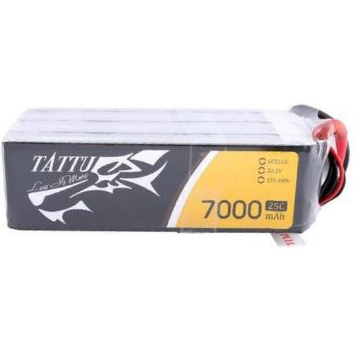 TATTU 25C 22.2V 6S 7000MAH LIPO BATTERY PACK WITH XT60 PLUG