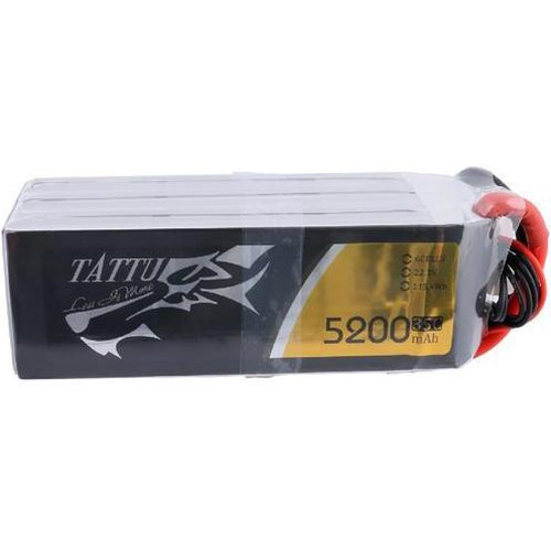 TATTU 5200MAH 14.8V 35C 4S1P LIPO BATTERY PACK WITH XT60 PLUG