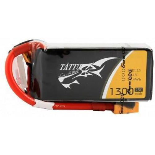 TATTU 1300MAH 3S 75C LIPO BATTERY PACK WITH XT60 PLUG