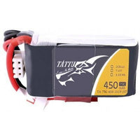 TATTU 450MAH 7.4V 75C 2S1P LIPO BATTERY PACK WITH JST-SYP PLUG