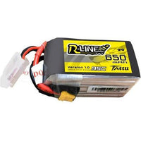 TATTU R-LINE 650MAH 22.2V 95C 6S1P LIPO BATTERY PACK WITH XT30 PLUG