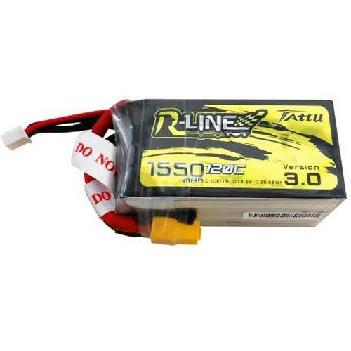 TATTU R-LINE VERSION 3.0 1550MAH 18.5V 120C 5S1P LIPO BATTERY PACK WITH XT60 PLUG