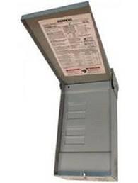 SIEMENS 125A RATED MAIN LUG SUB PANEL - RAIN TIGHT 4/8 TYPE Q CIRCUITS