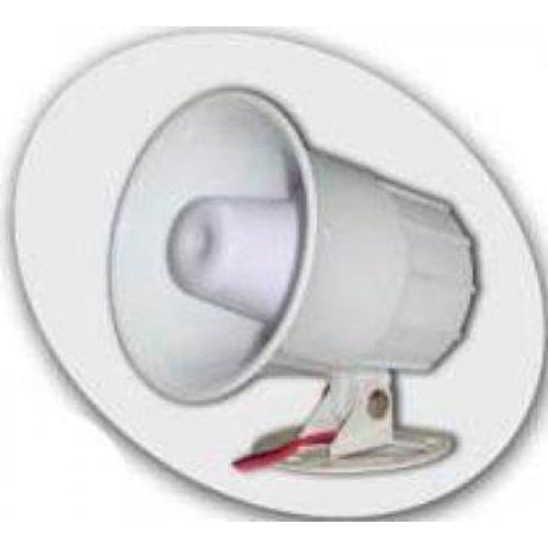 15/20W ELECTRONIC SIREN 1 TONE/6 TONE, 12VDC, 115DB - WHITE-AZCO-AZCO TECHNOLOGIES-Default-Covalin Electrical Supply
