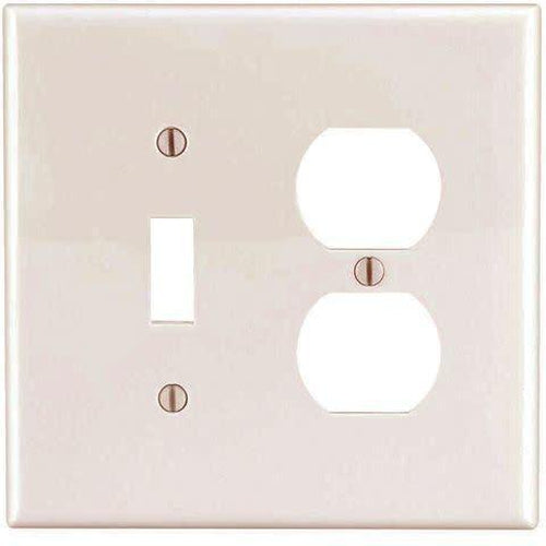 COMBO 1 TOGGLE SWITCH & 1 DUPLEX OUTLET - IVORY-VISTA-VISTA-Default-Covalin Electrical Supply