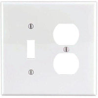 COMBO 1 TOGGLE SWITCH & 1 DUPLEX OUTLET - WHITE-VISTA-VISTA-Default-Covalin Electrical Supply