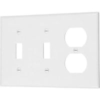 COMBO 2 TOGGLE SWITCH & 1 DUPLEX OUTLET - WHITE-VISTA-VISTA-Default-Covalin Electrical Supply