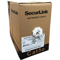 1000FT WHITE SOLID UTP CAT5E (350MHZ) NETWORK CABLE - FT4/CMR - SECURELINK-TECHCRAFT-COMPUTER PLUG-Default-Covalin Electrical Supply