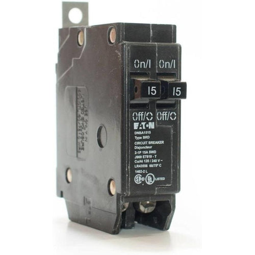 EATON CUTLER HAMMER 2-1 POLE 15A TANDEM BOLT-ON BREAKER DNBA1515-EATON-DEALER SOURCE-Default-Covalin Electrical Supply