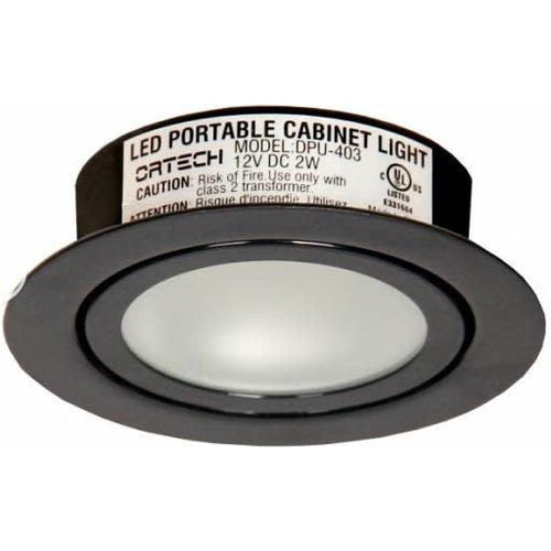 LED PUK 2W 120LMN 5000K/2700K, 2-1/4'' CUTOUT, BLACK ***NEW***-ORTECH-CROWN DISTRIBUTION-Default-Covalin Electrical Supply