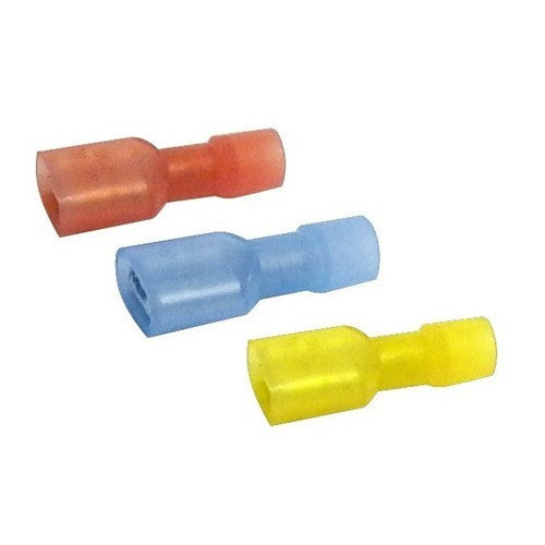 BLUE 16-14 .032 X .250 FULLY INSULATED FEMALE DISCONNECT BAG OF 25