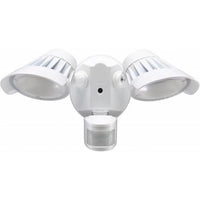SECURITY LIGHT, TWO HEAD WITH SENSOR, WHITE-ORTECH-CROWN DISTRIBUTION-Default-Covalin Electrical Supply