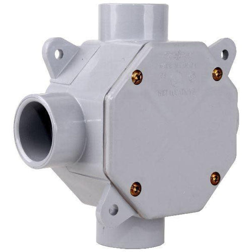 ROUND PVC OUTLET BOX - 1 1/2'' DEEP-NAPCO-NAPCO-Default-Covalin Electrical Supply