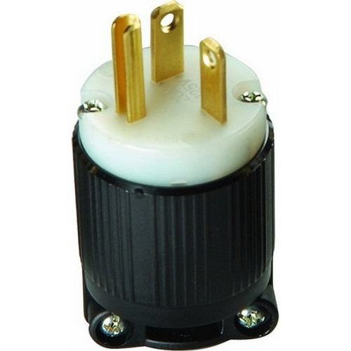 MORRIS MALE CORD END CONNECTOR WITH CLAMP 20A, 125V