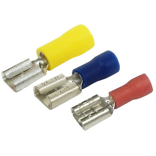 BLUE 16-14 .032 X .250 FEMALE DISCONNECT BAG OF 100