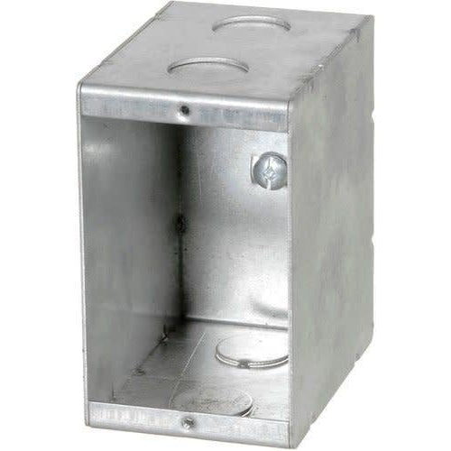 MBD-1-HV - 347V 3 3/8'' DEEP NON GANGABLE MASONRY BOX W/KOCKOUTS-VISTA-VISTA-Default-Covalin Electrical Supply