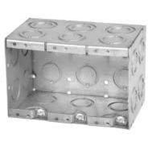 MBD-3K - 3 1/2'' DEEP 3 GANG MASONRY BOX W/CONCENTRIC KNOCKOUTS-VISTA-VISTA-Default-Covalin Electrical Supply
