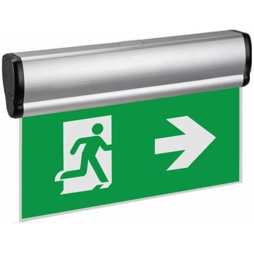 ALL GLASS, EXIT RUNNING MAN-ORTECH-CROWN DISTRIBUTION-Default-Covalin Electrical Supply